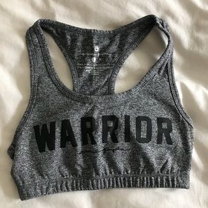 Gray Spiritual Gangster sports bra